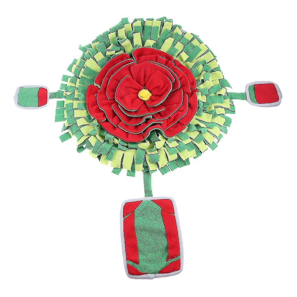 Dog Snuffle Mat Interactive Feeders Toy Flower Shape For Rabbit Puppies