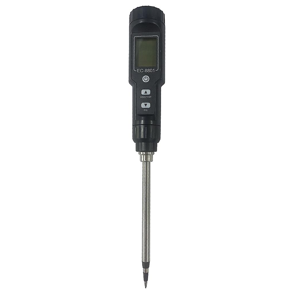 Soil Tester EC Temperature Digital Soil Test Probe Meter with Backlight Screen
