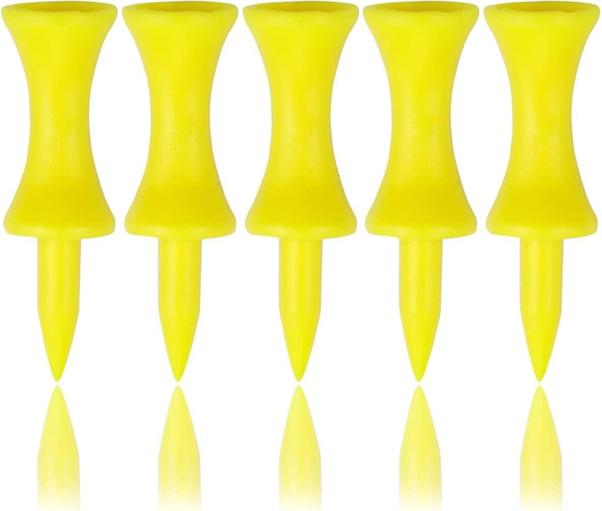 Golf Wheel Ball Nails,golf Tees Plastic 43mm 100 Countyellow