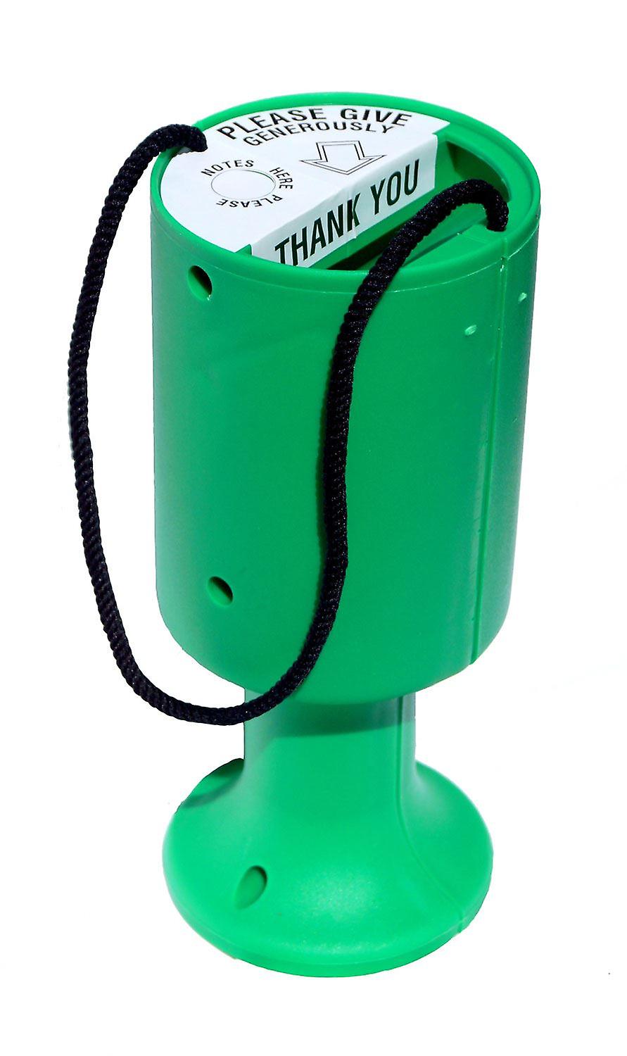 50 Round Charity Money Collection Boxes - Green
