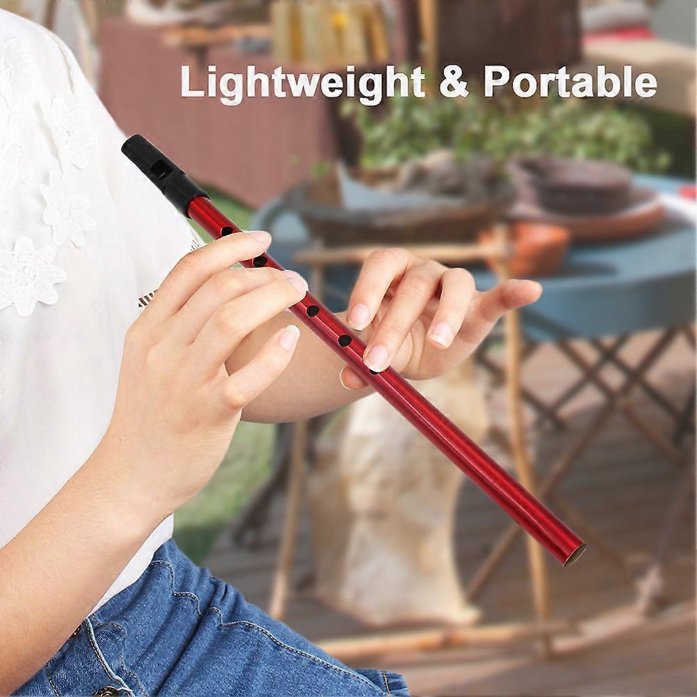 Copper Irish Whistle Key of D 12in Lightweight with Red Pouch