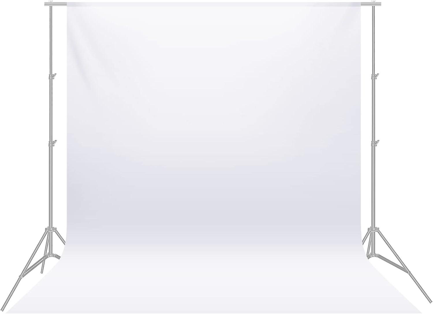 Backdrop(White) 3*3m Photo Studio Folding Sheer Muslin for Photog