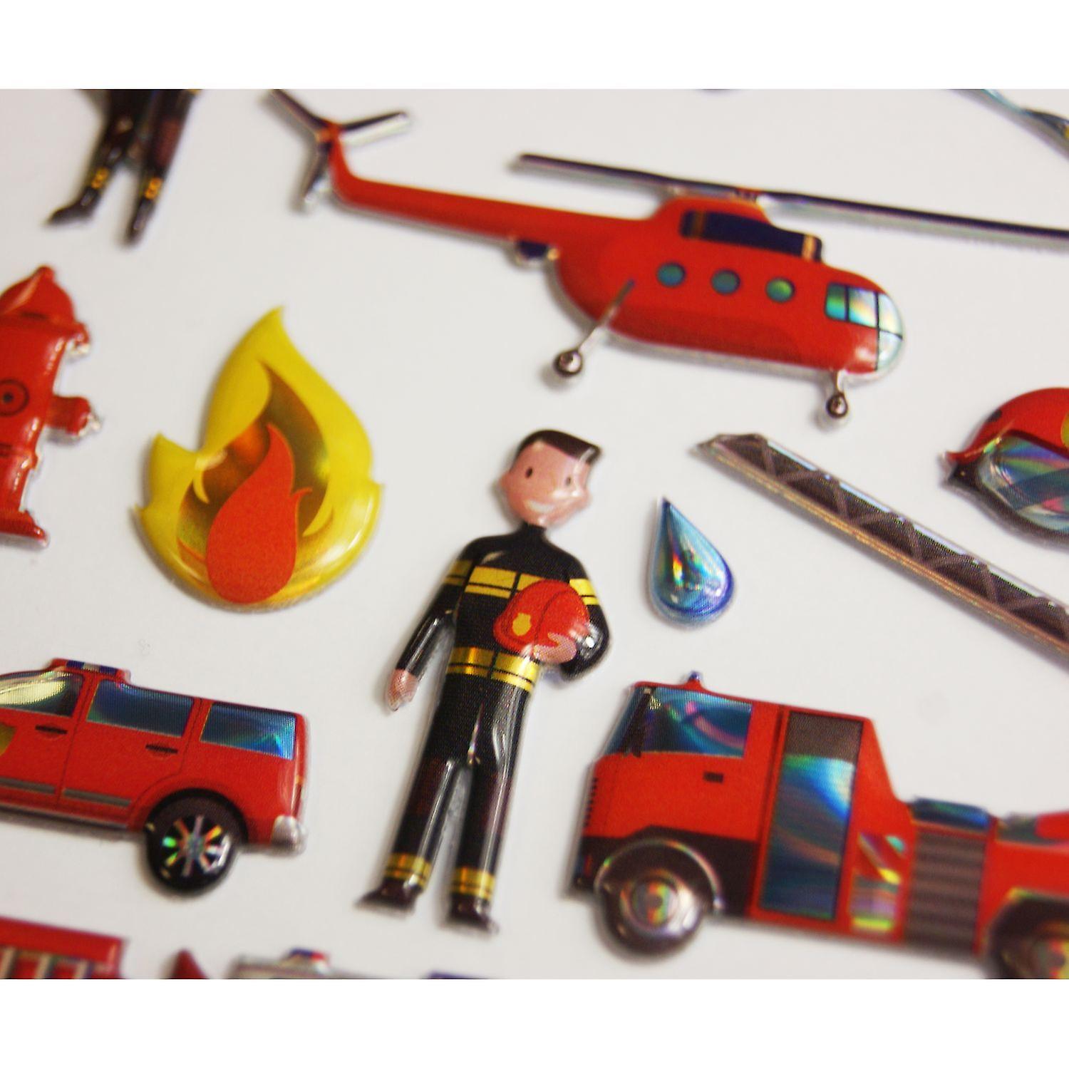 Children's decoration board - Firemen - 3D Stickers