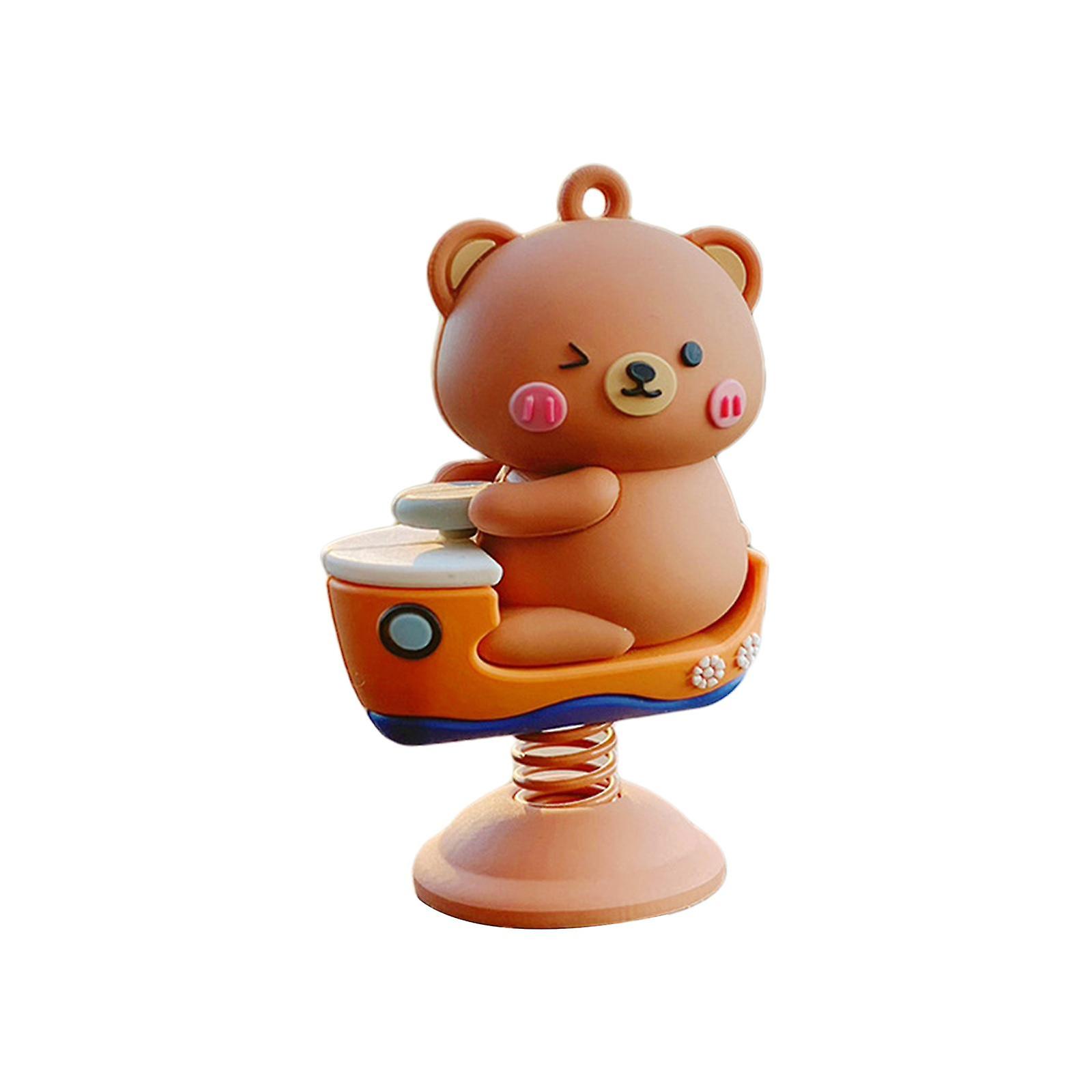 Car Dashboard Spring Shaking Doll Toy Creative for Car Dashboard Table Decor Panda