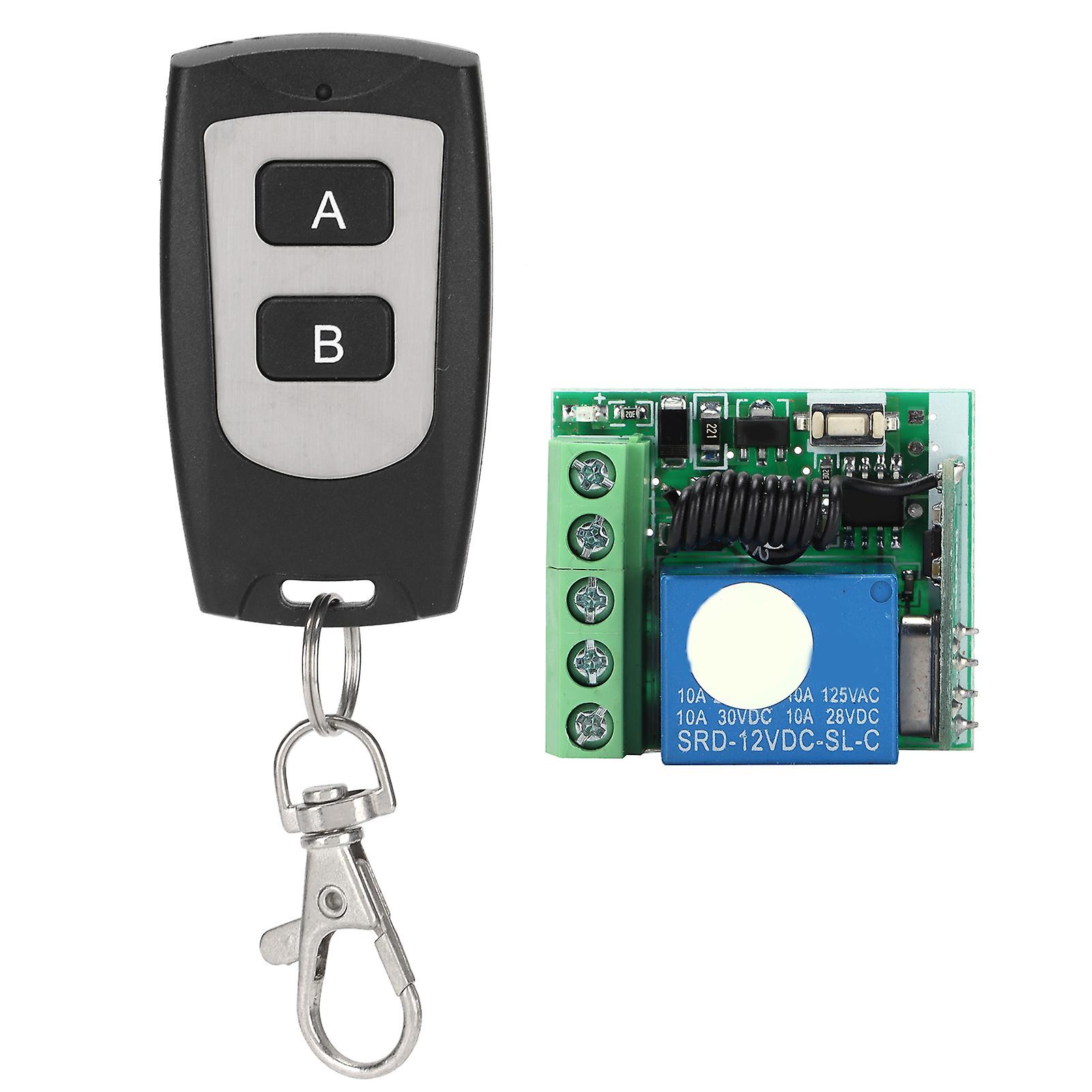 Wireless Remote Control Switch 433MHz 12V - Durable, Compact, Universal Compatibility