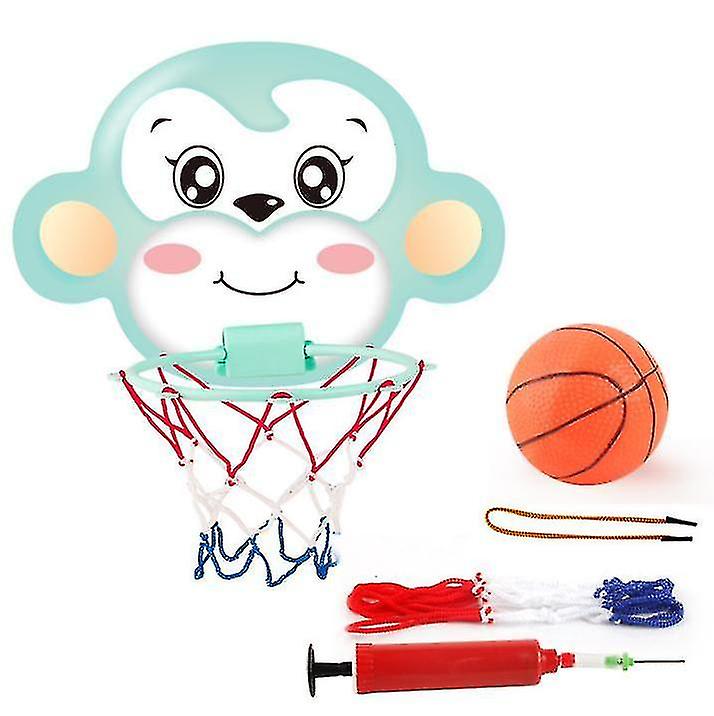 バスケットボールフープハンギングバスケットボールフープセット子供用幼児ウォールマウントポータブル折りたたみ式ミニグループ4