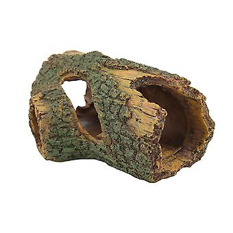 Wood Trunk Aquarium Ornament Simulation Resin Fish Tank Artificial Tree Hole Ornament for Aquascaping