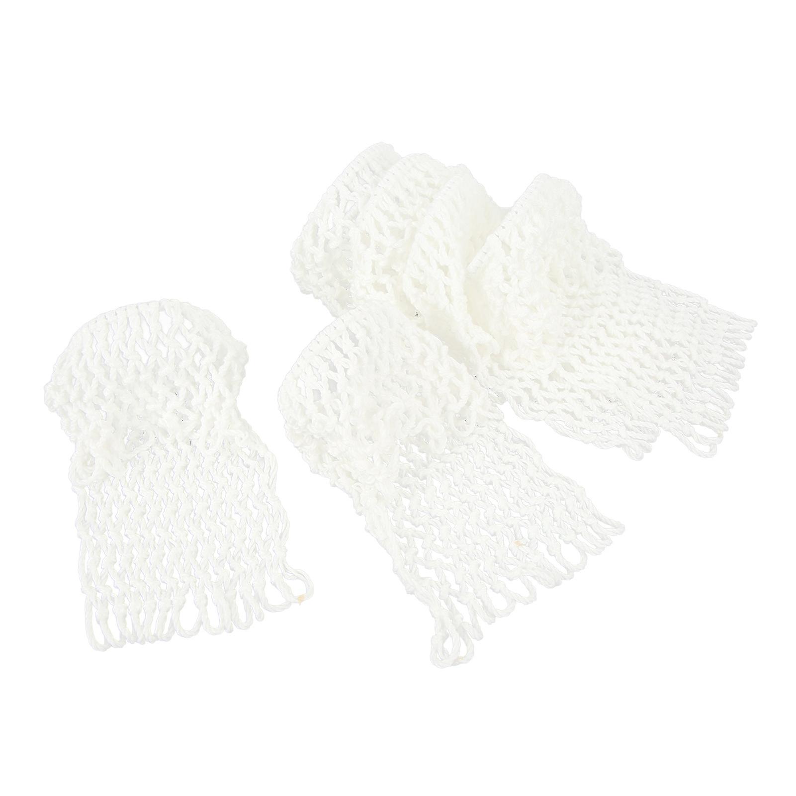 6PCS Billiards Table Net Pocket White Durable Cotton Billiard Pockets for Pool Table Accessories 