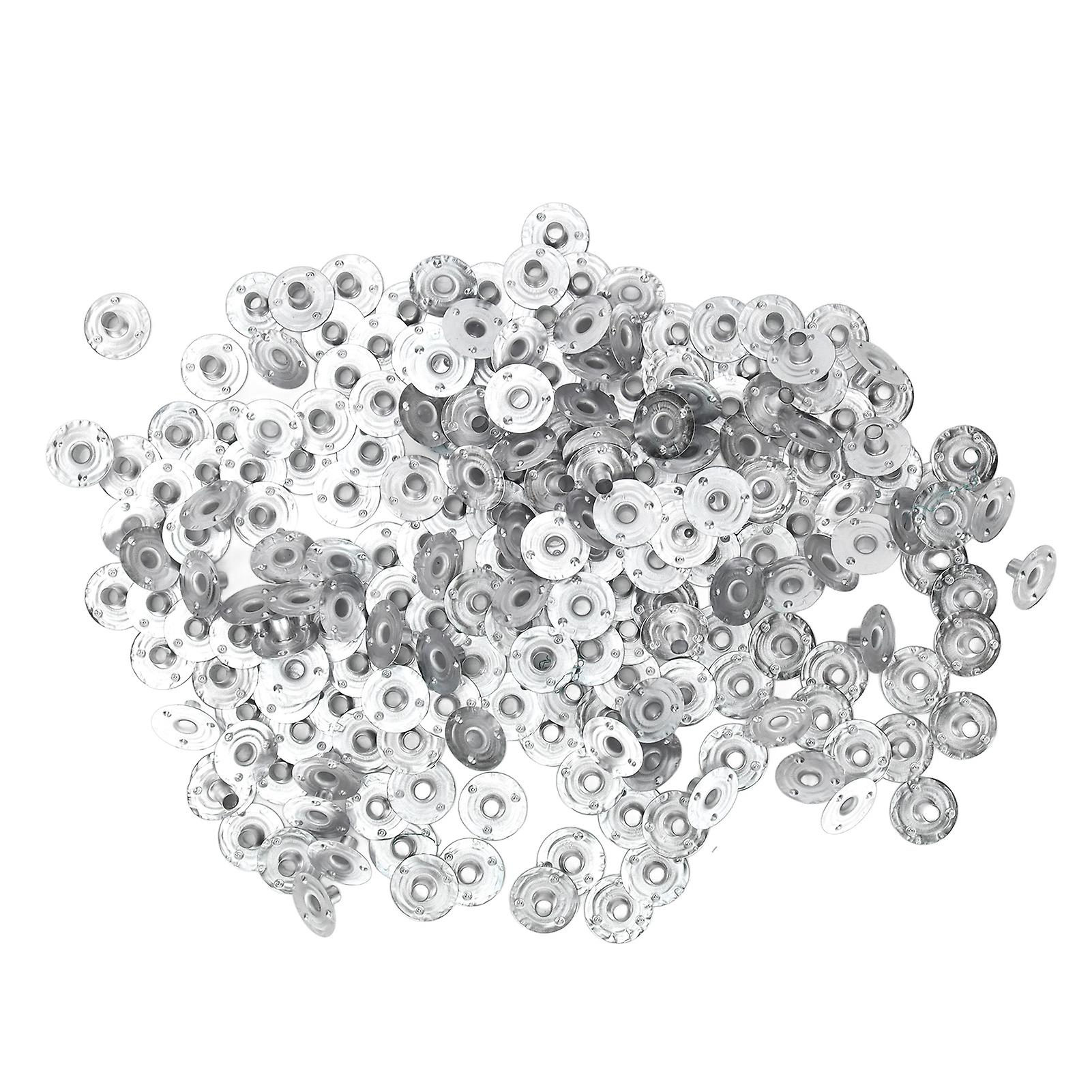 200pcs bougie mèche onglets bricolage base en métal bougie mèche sustainer tabs pour la fabrication de bougies