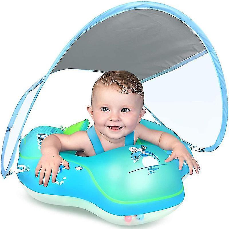 Infant Swimming Float Swimming Pool Float with Sun Protection Cover
