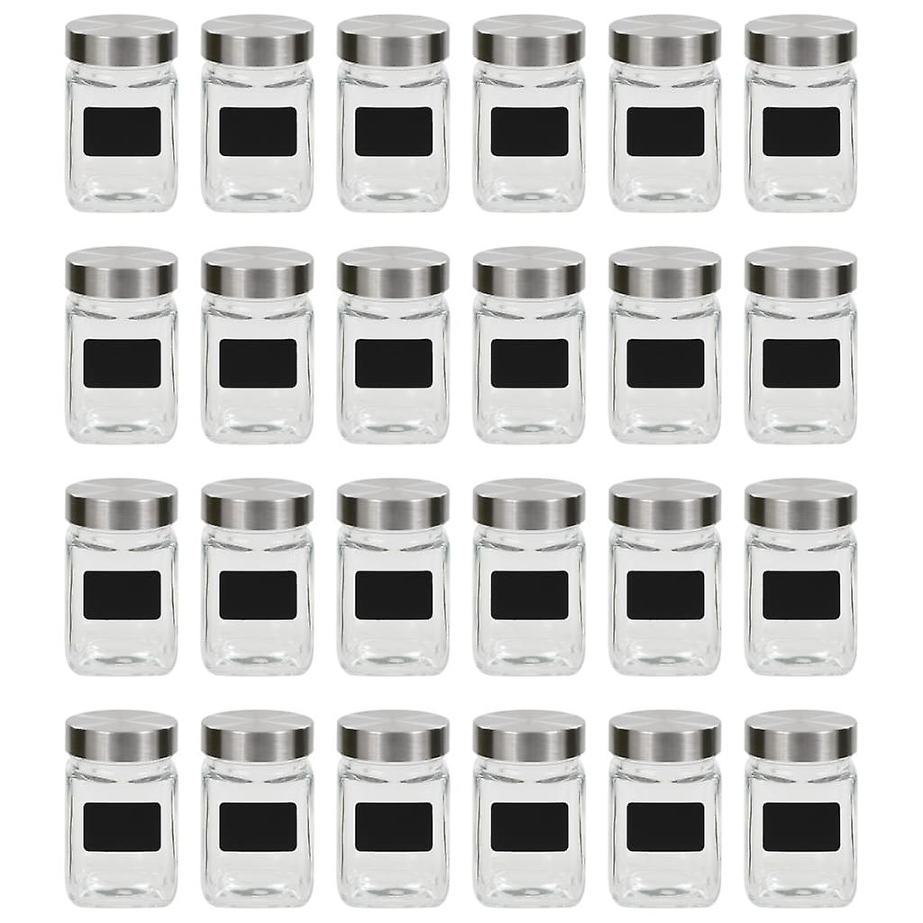 Storage jars with stickers 24 pcs. 300 ml