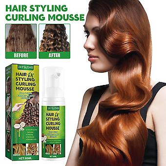Lockigt hår Mousse Anti-Frizz Hår Reparerande Styling Elastin Fuktgivande Skum