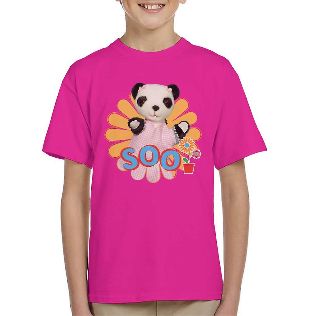 Sooty Soo Flowers Kid's T-Shirt