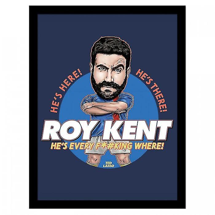 Ted Lasso Bobble Head Roy Kent Framed Poster