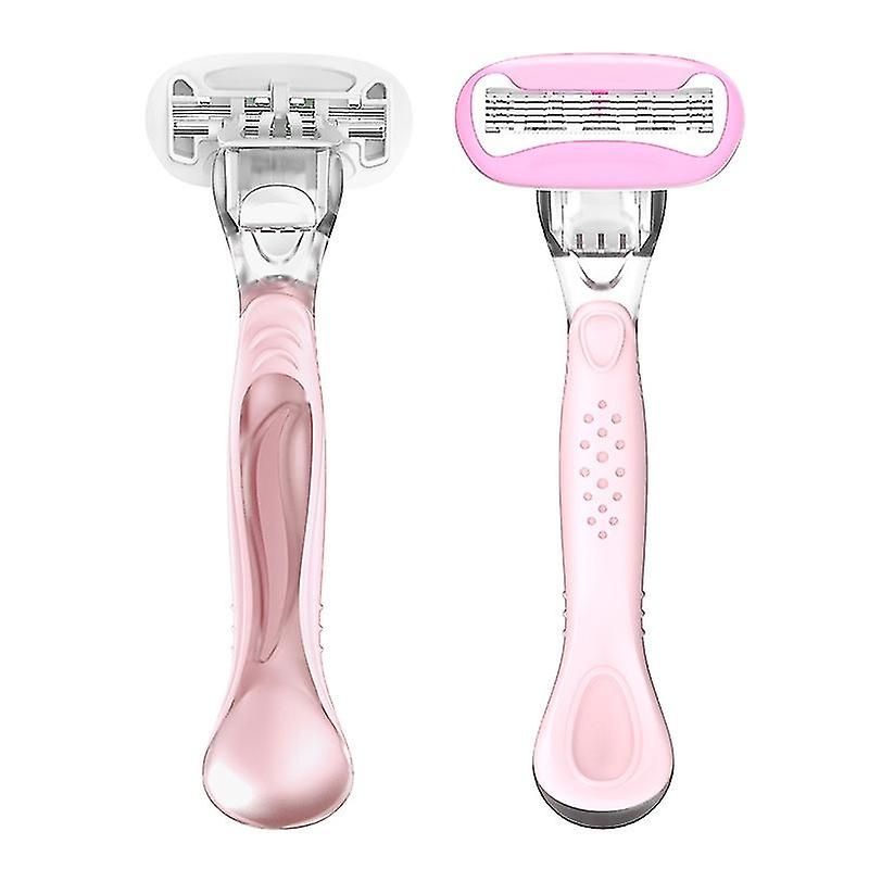 2-in-1 Razor for Women + 3 Refill Blades, Shaving Gel Bars Starter Kit, Mothers Day Gifts, (Packagin