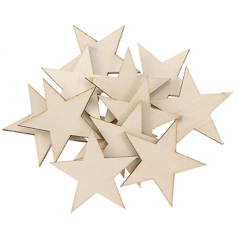 300pcs Wood Star Ornament