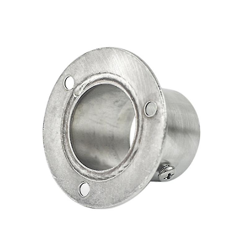 1pcs Stainless Steel Closet Pole Socket Rob