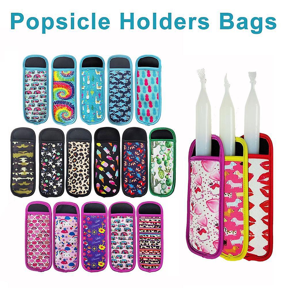 Popsicle Holders Ice Popsicles Bags Neoprene Insulator Sleeves Summer Reusable