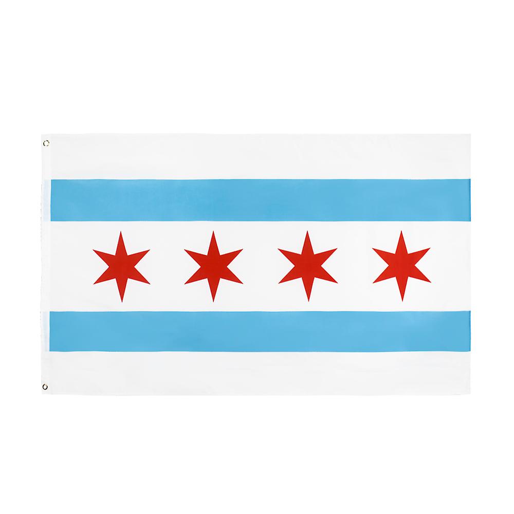 90*150cm Chicago Flag
