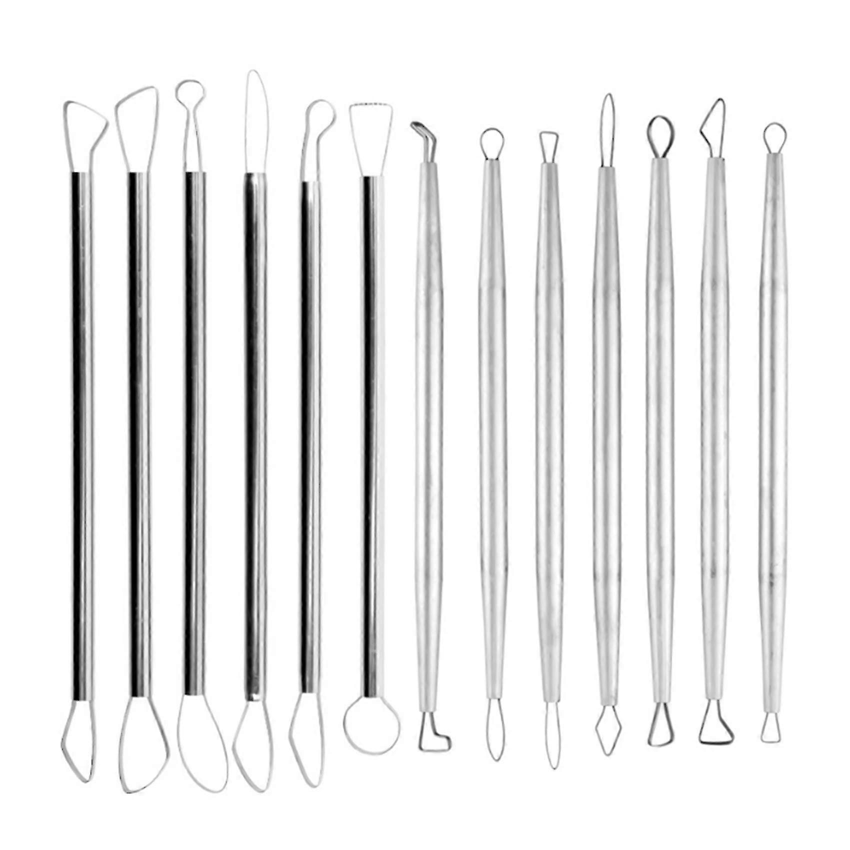 Polymer Clay Tools Pottery Ceramic Sculpting Tools Carving Ribbon Wire End Loop Clay Tools Set