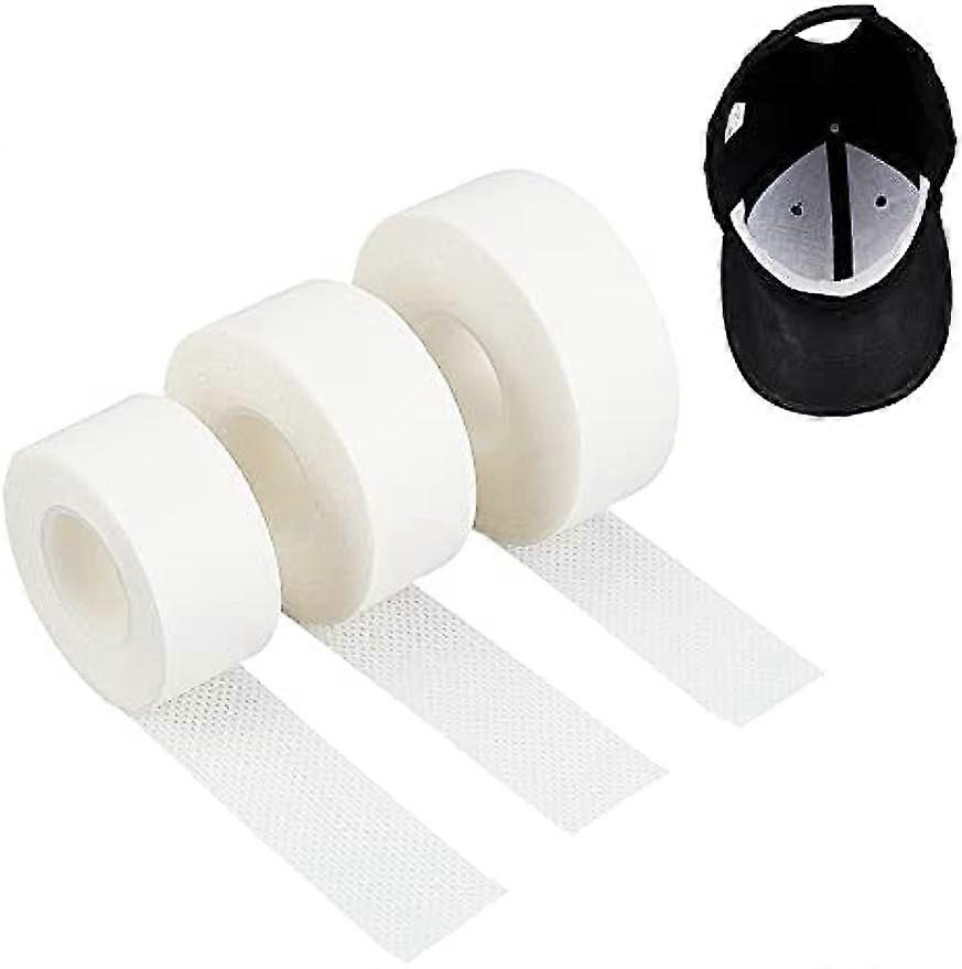 3 Rolls Collar Protector Sweat Pads Adhesive Collar Liners Pads Absorbent Sweat Pads Tapes