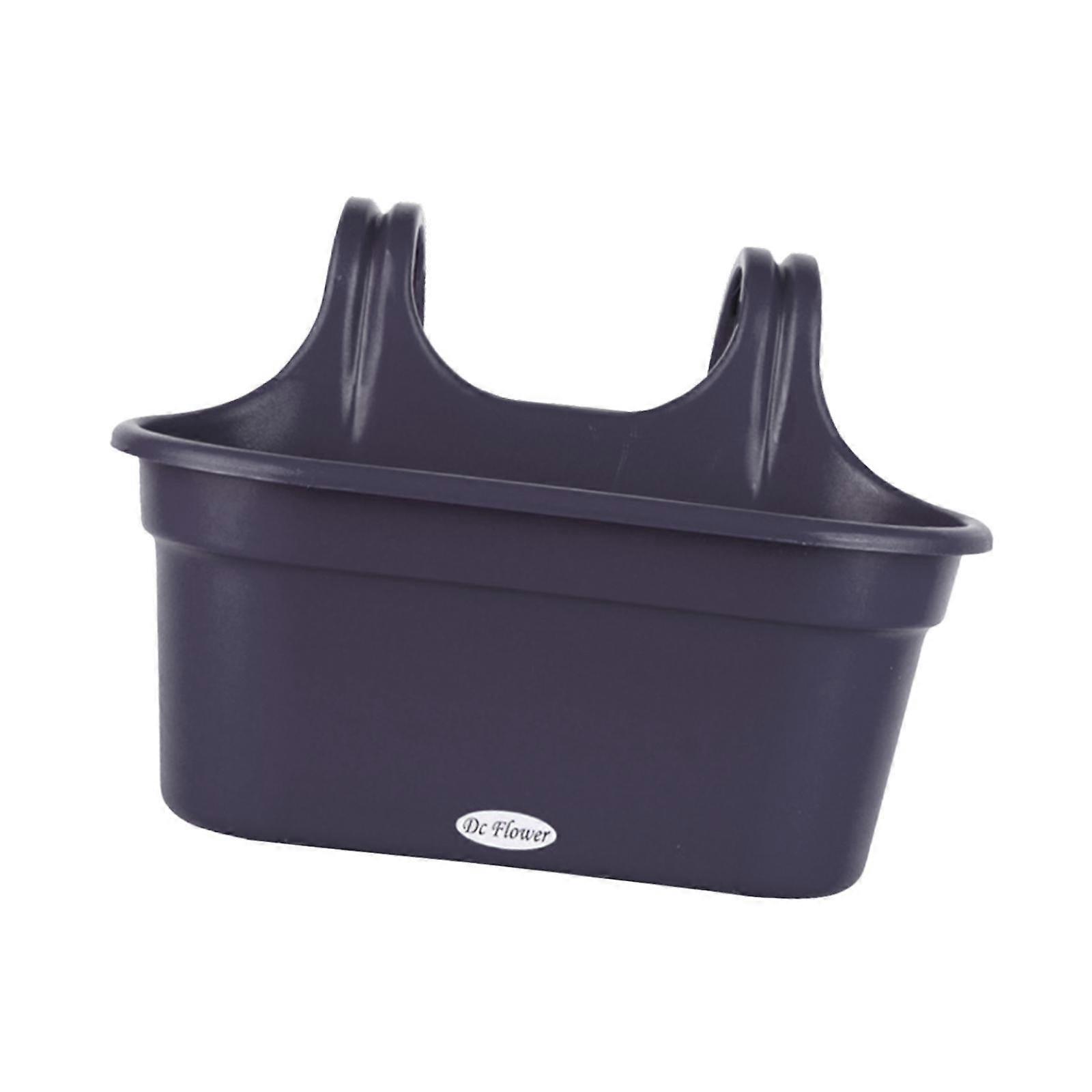 Balcony Railing Planter with Drainage Hole for Windowsill Garden Countryside Rose Red