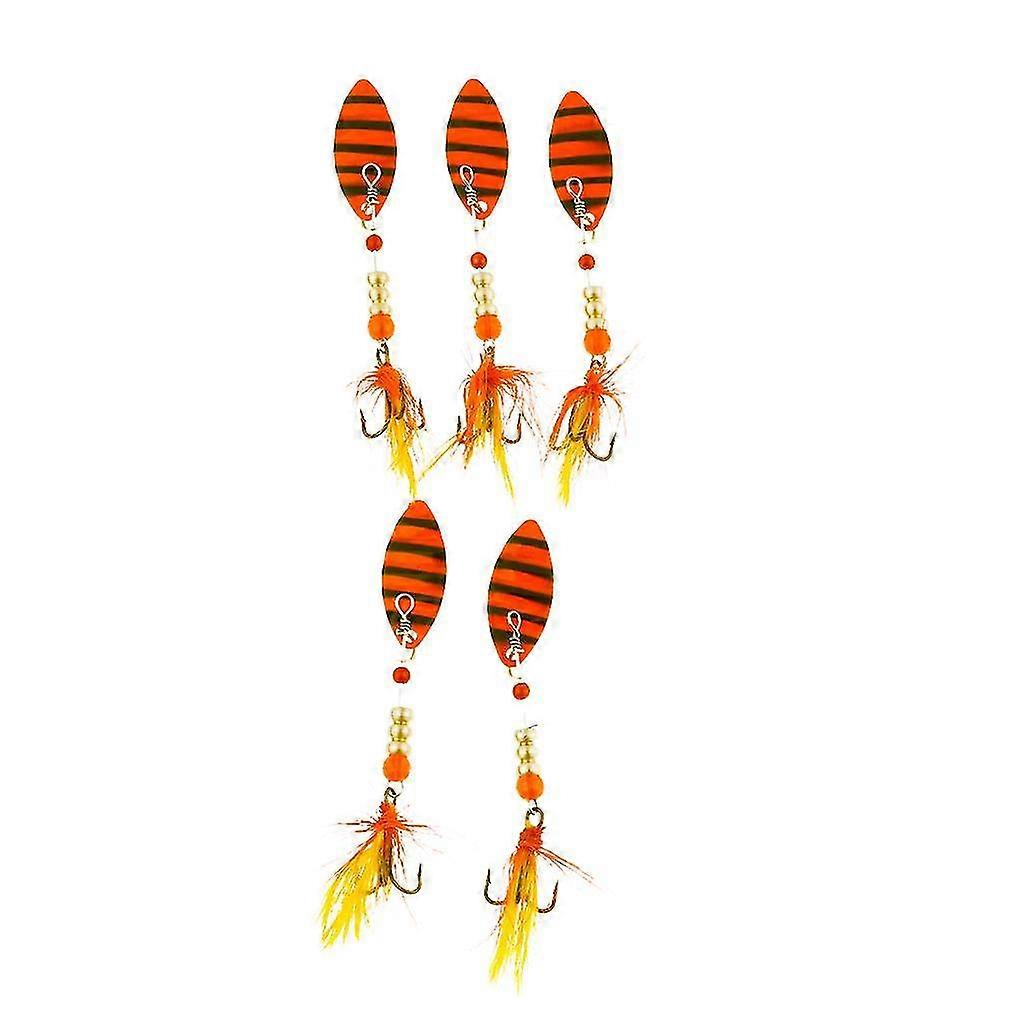 hg 5 X Realistic Bionic Artificial Metal Fishing Baits - B