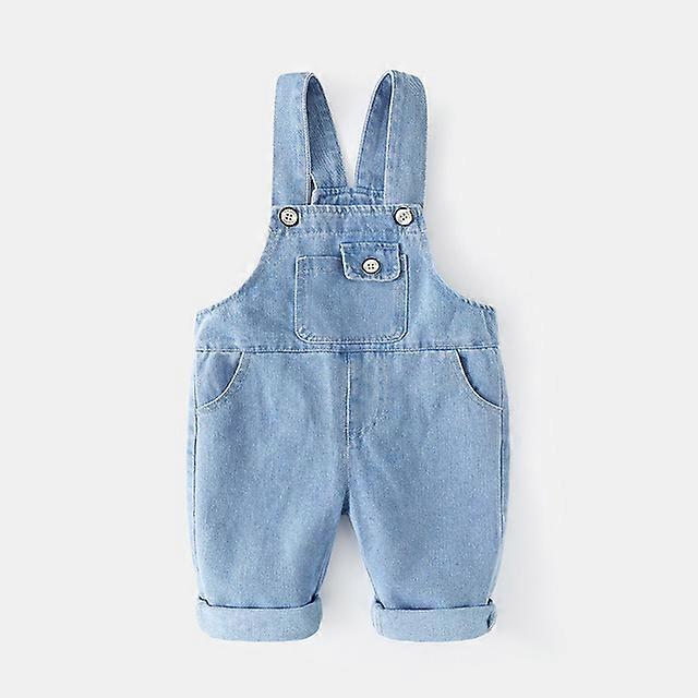 Nouvelle salopette en denim bleu pour enfant