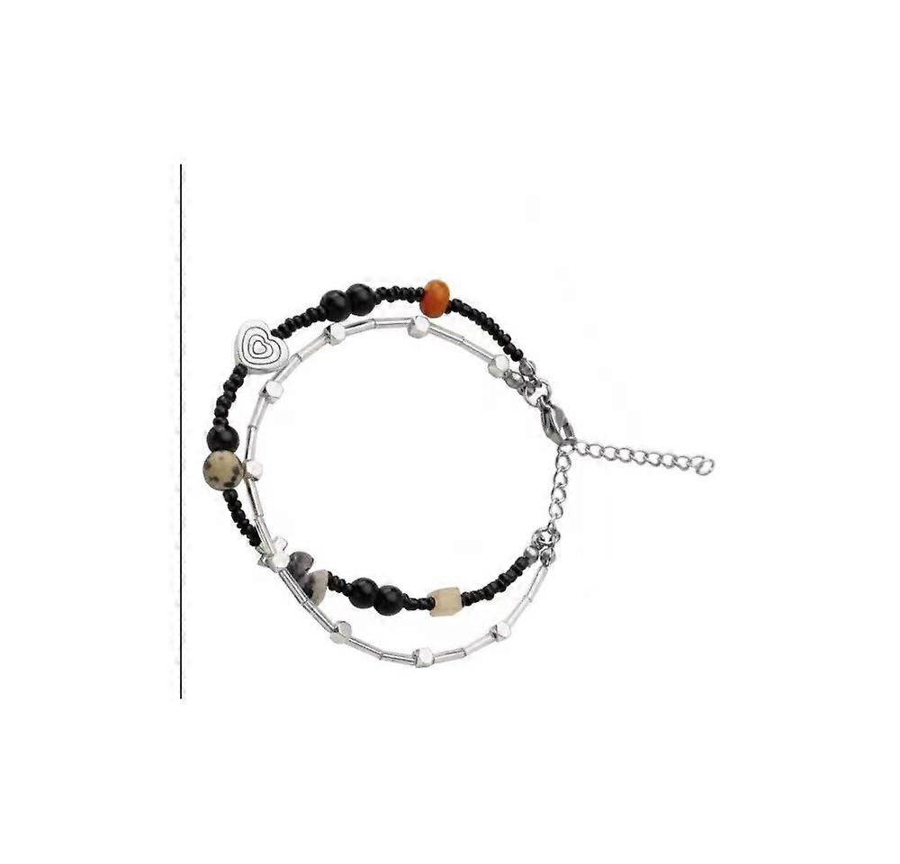 Classic Handmade Double-Wrap Bracelet Black