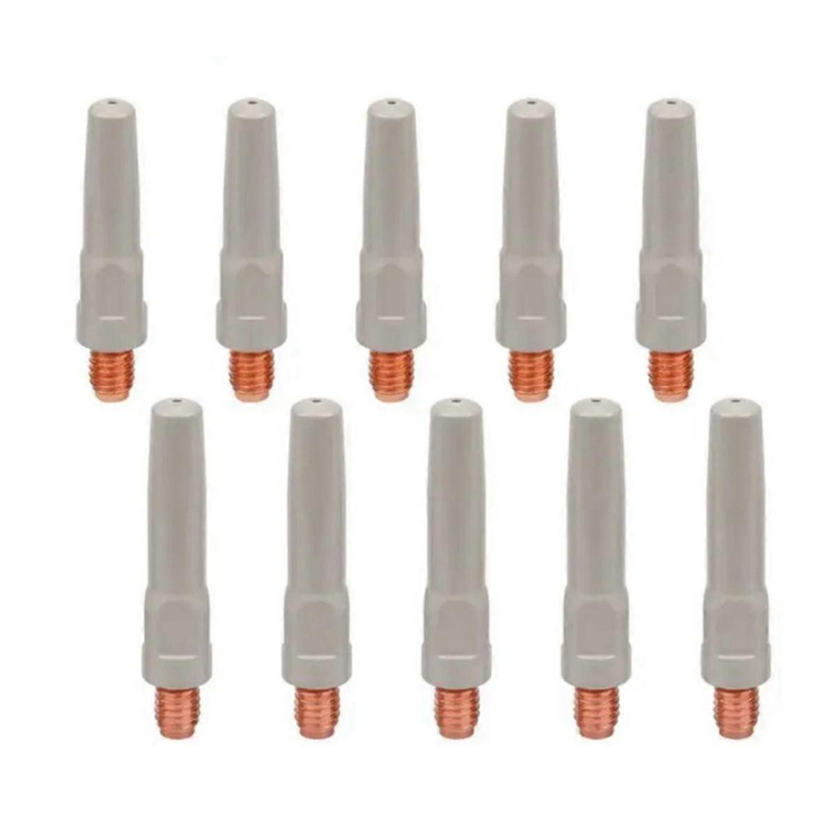 10PCS Anti-Welding Slag Welding Wire Feeding Tips Coated Welding Torch Nozzle MIG Welding Tool Cons