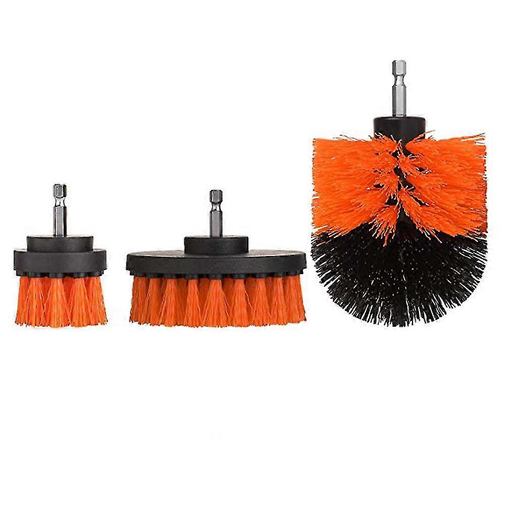 Electric Drill Brush Head Three-piece Set Plus A Sponge