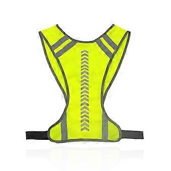 Led Lights Up Reflective Running Vest Battery Powered High Visibility Safety Vest for Night Running Cycling