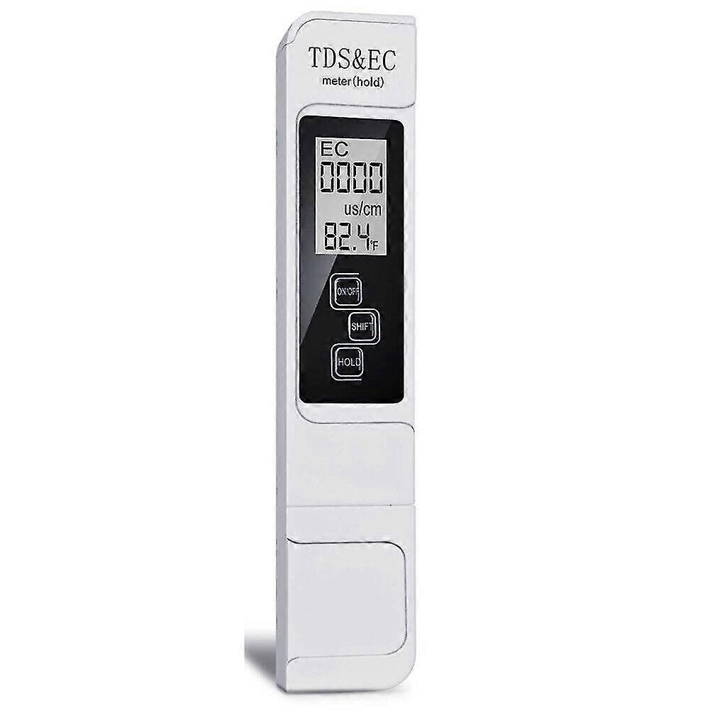 TDS EC Meter Digital Water Quality Tester 0-9999 PPM Measurement Range Water Purity Temperature Meter Tester