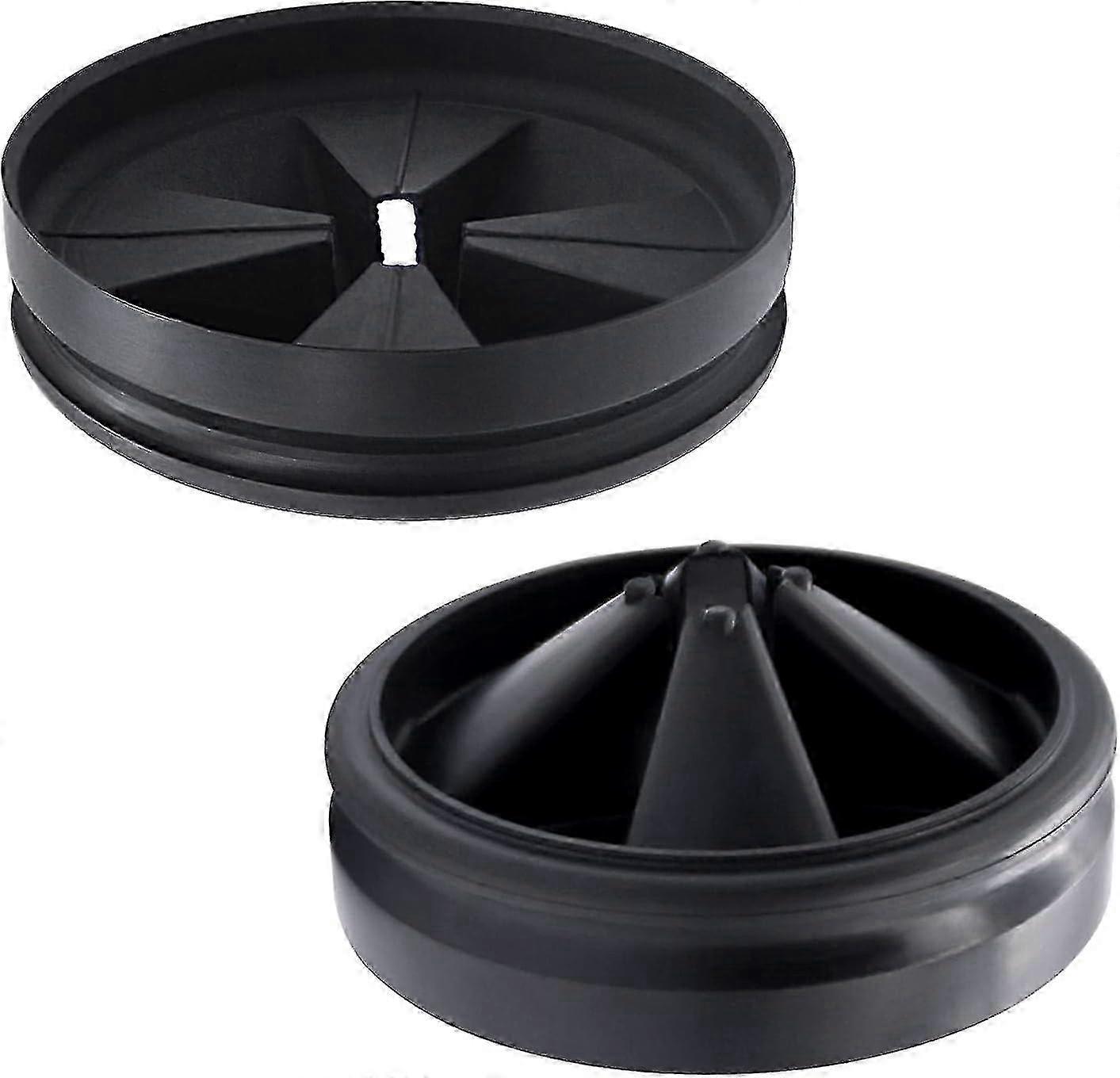 3 3/8" Garbage Disposal Splash Guards (2 Pack) Sink Baffle Qcb-am Replacement For Insinkerator Evolution Series, Upgraded Removable Quiet Collar Drain