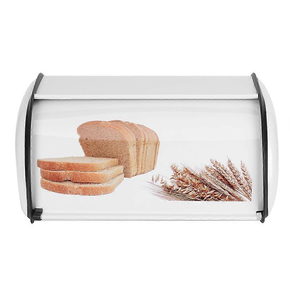 Large Capacity Stainless Steel Bread Box Holder Bin Container Kitchen Storage OrganizerWhite