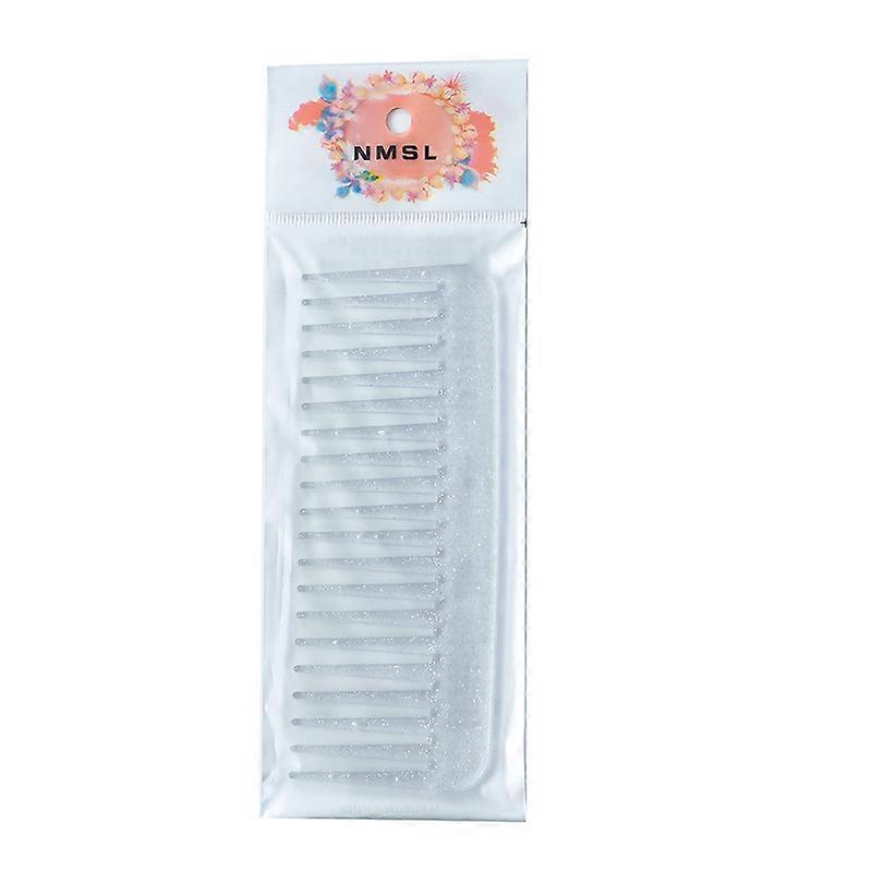 New Color Glitter Comb Plastic Transparent Fine Tooth Sequin Hairdressing Comb Hairstyling Tool