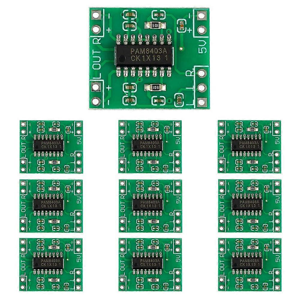10 PCS PAM8403 Module Super Mini Digital Amplifier Board 2 x 3W Class D Digital 2.5V to 5V Power Am