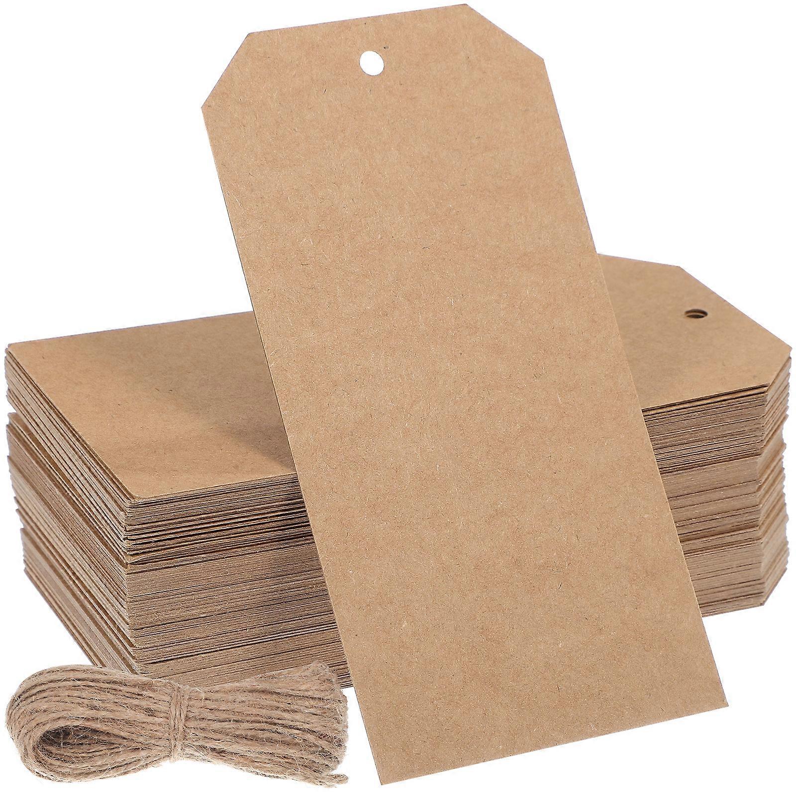 200 Pcs Tags With String Clothing Tags Wire Labels Shipping Tags Inventory Tags Blank Shipping Tags