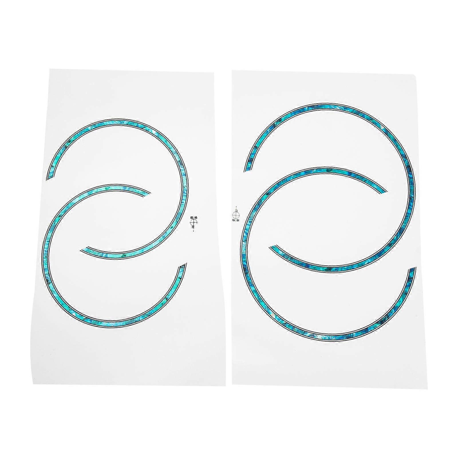 4 st ljudhålsrosettdekaler för klassiska akustiska gitarrdelar