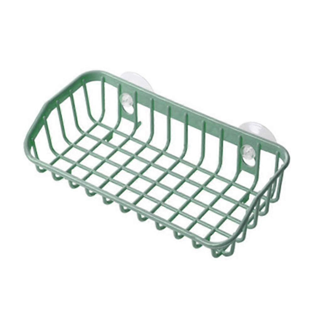 Plastic Sink Shelf Kitchen Sponge Holder Rack Drain Basket With Double