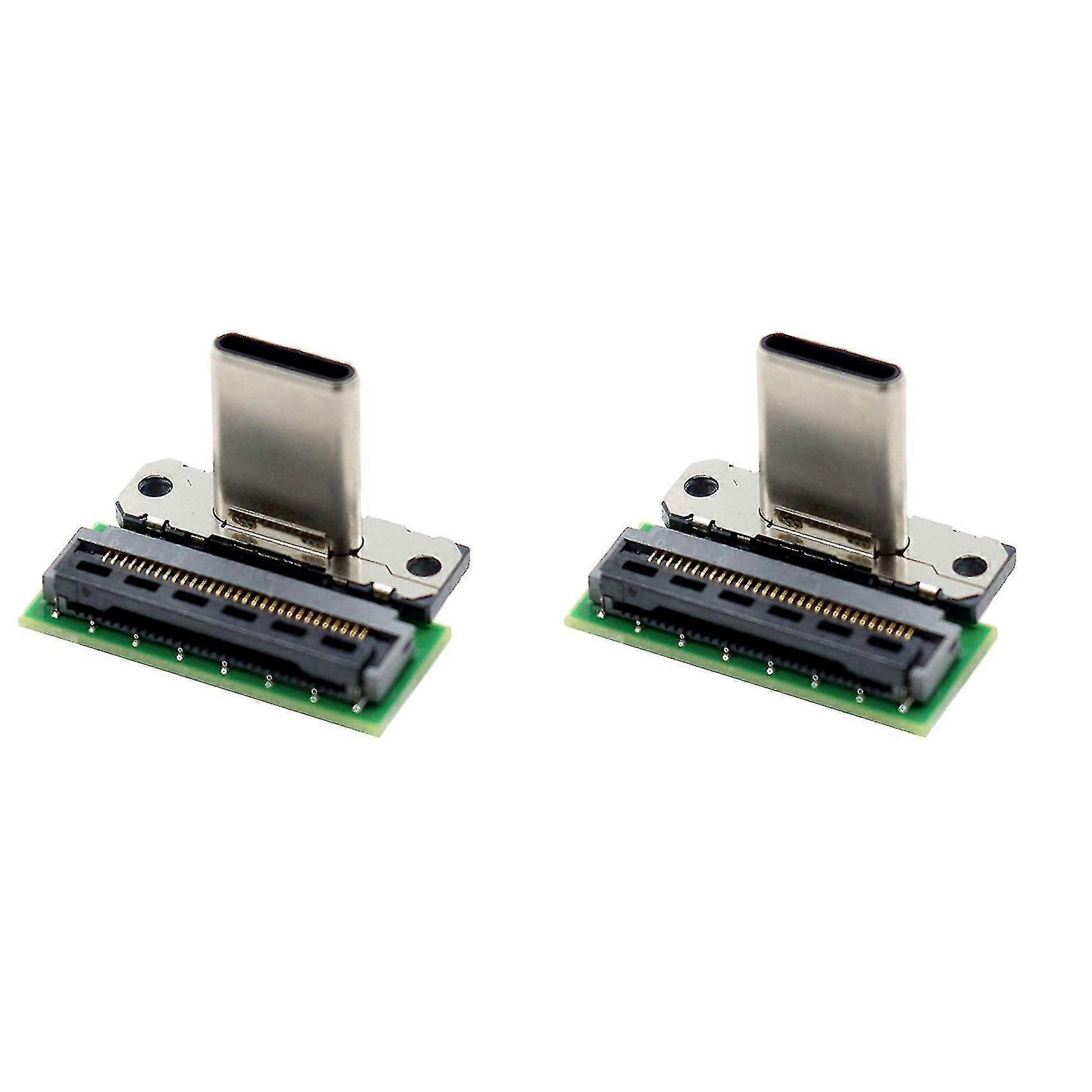 2x Dock Connector Charging Port Usb Type C Socket Compatible For Switch Docking Station Replacement
