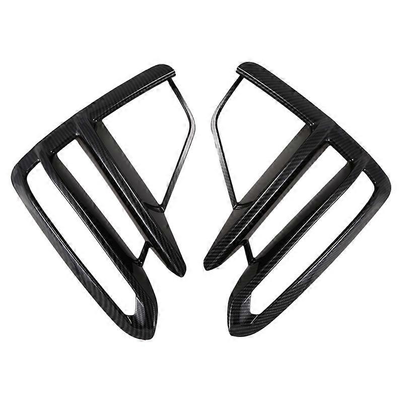 Car Front Fog Lights Lamp Frame Cover Trim for Forte / Cerato / 2019 2020 Carbon Fiber