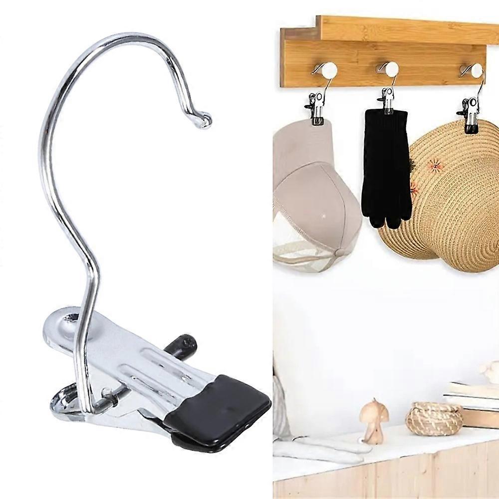 1/16Pcs Laundry Hanging Hooks Clips, Boot Hangers Stainless Steel Portable Multifunctional Drying Clothes Clip for Closet Home Sock