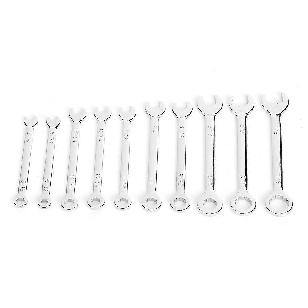 10Pcs/Set Mini Wrench Dodecagon Pentalobe Opening Combination Spanner 4-11mm/(5/32-7/16in)Inch