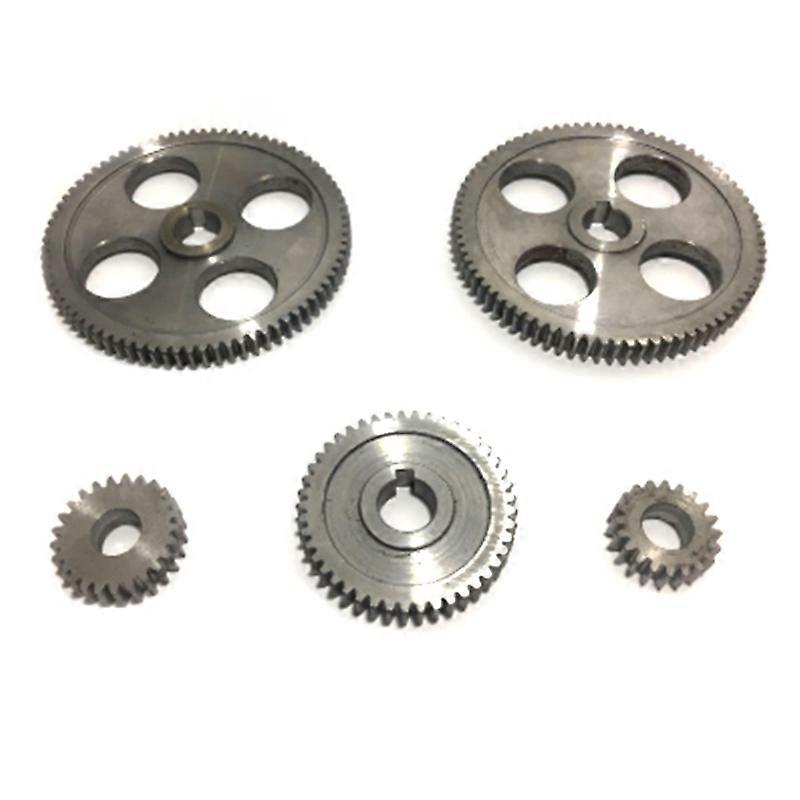 5Pcs/Set Lathe machine metal lathe CJ0618 Machine Tool Gear Metal Gears Micro-Lathe Gear Metal Cutting Gear