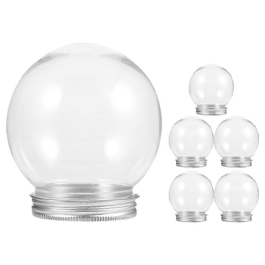 6pcs DIY Clear Water Globe Snow Globe Water Globe Making Prop DIY Snow Globe