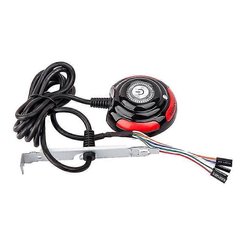1.6m Desktop Computer Pc Case Power Supply On/off Reset Hdd Push Button Switch