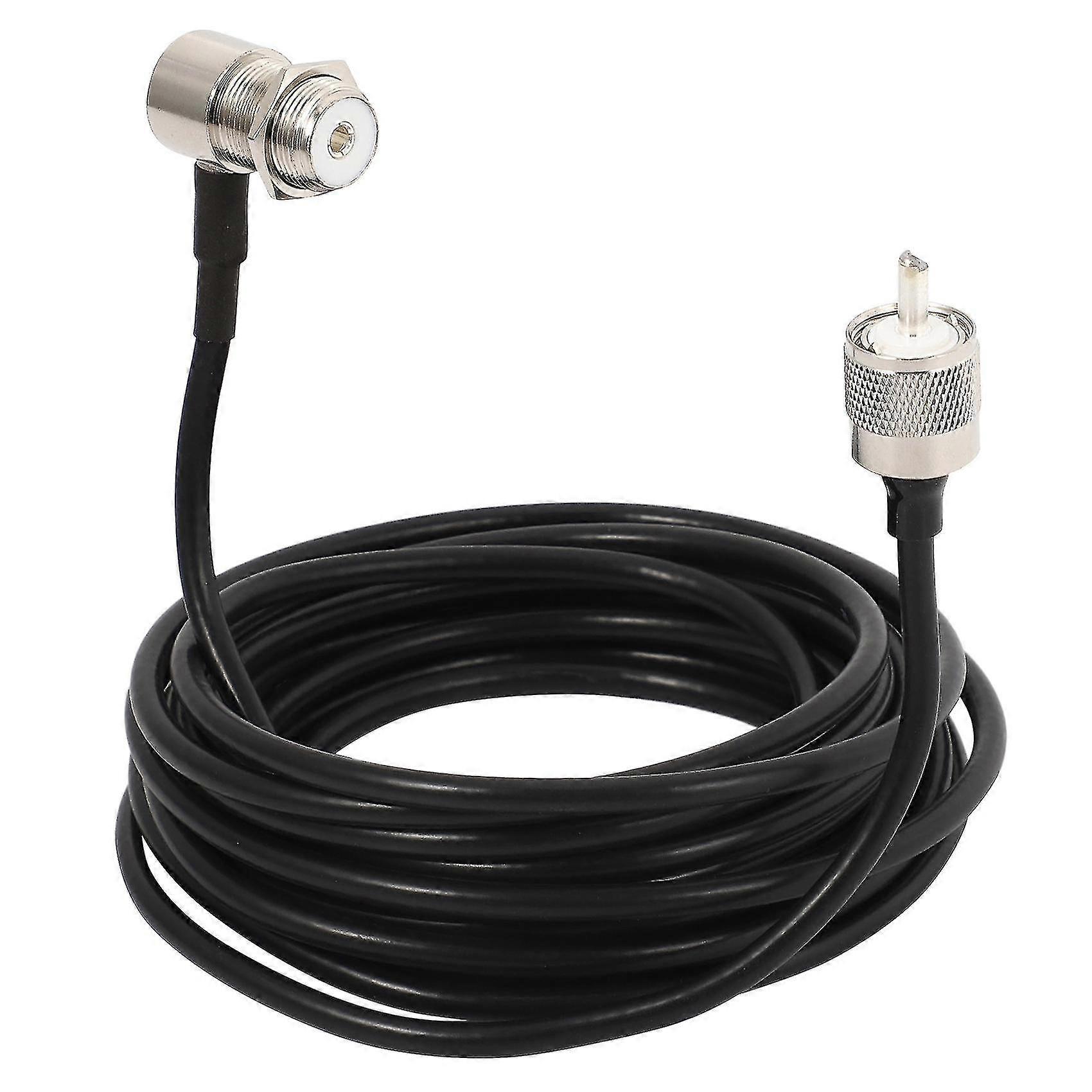 16ft Rg58 Pl259 Uhf To So239 Connectors For Car Radio Mobile Antenna Mount Cable