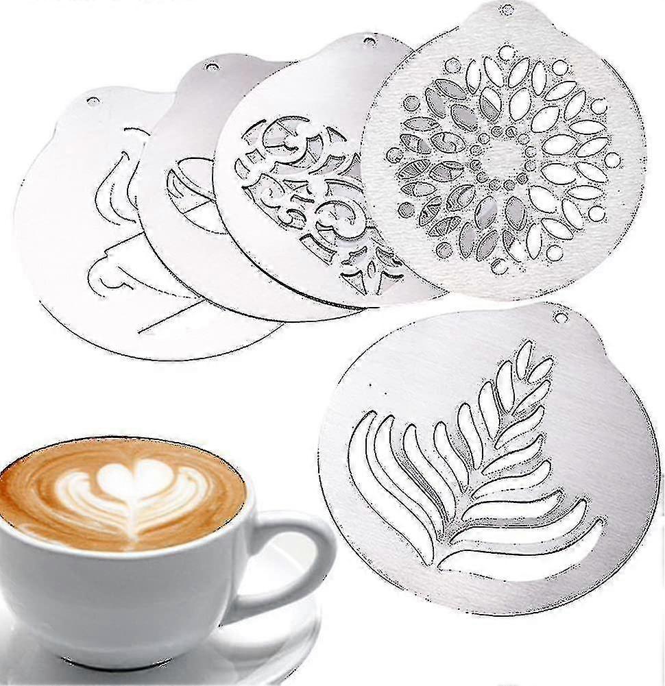 5 Pcs Stencils, Less Steel Cake Diy Stencils Tw
