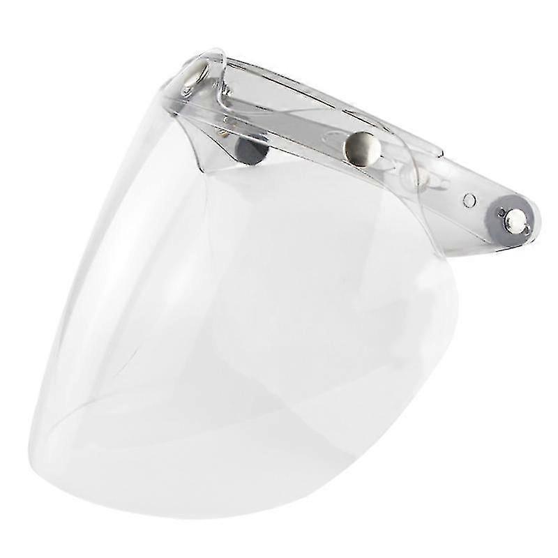 Universele 3-snap Open Face Bubble Shield Visor Motorhelm Accessoires